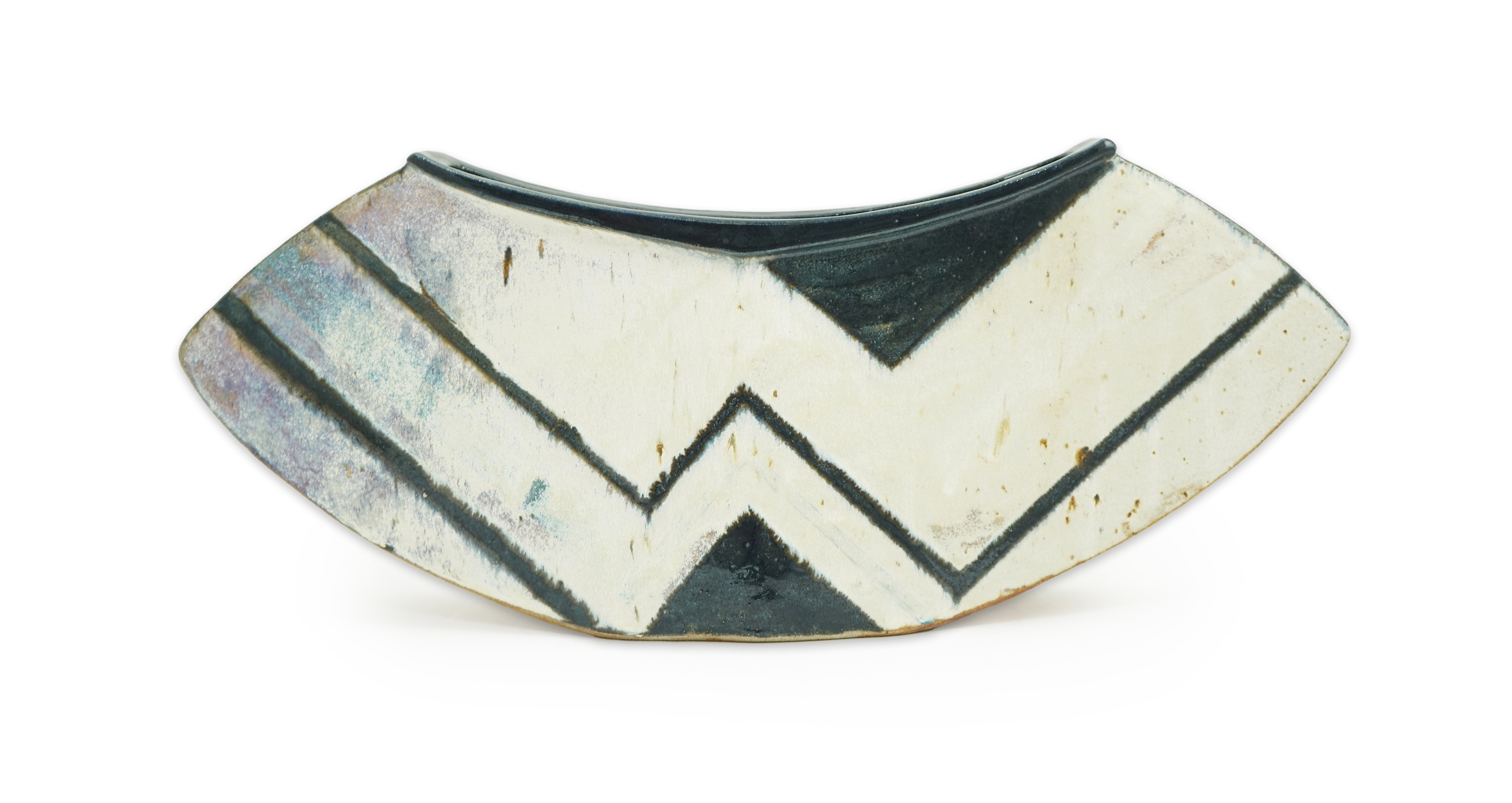 Jill Fanshawe Kato (b.1943): A stoneware Ikebana vase